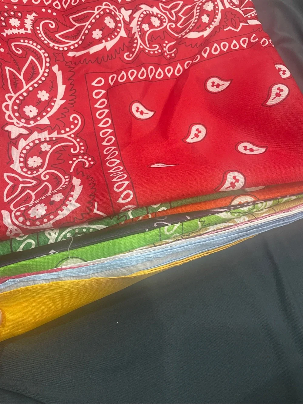 Classic 15 pcs Bandana Pack - Red & Yellow - Unbranded